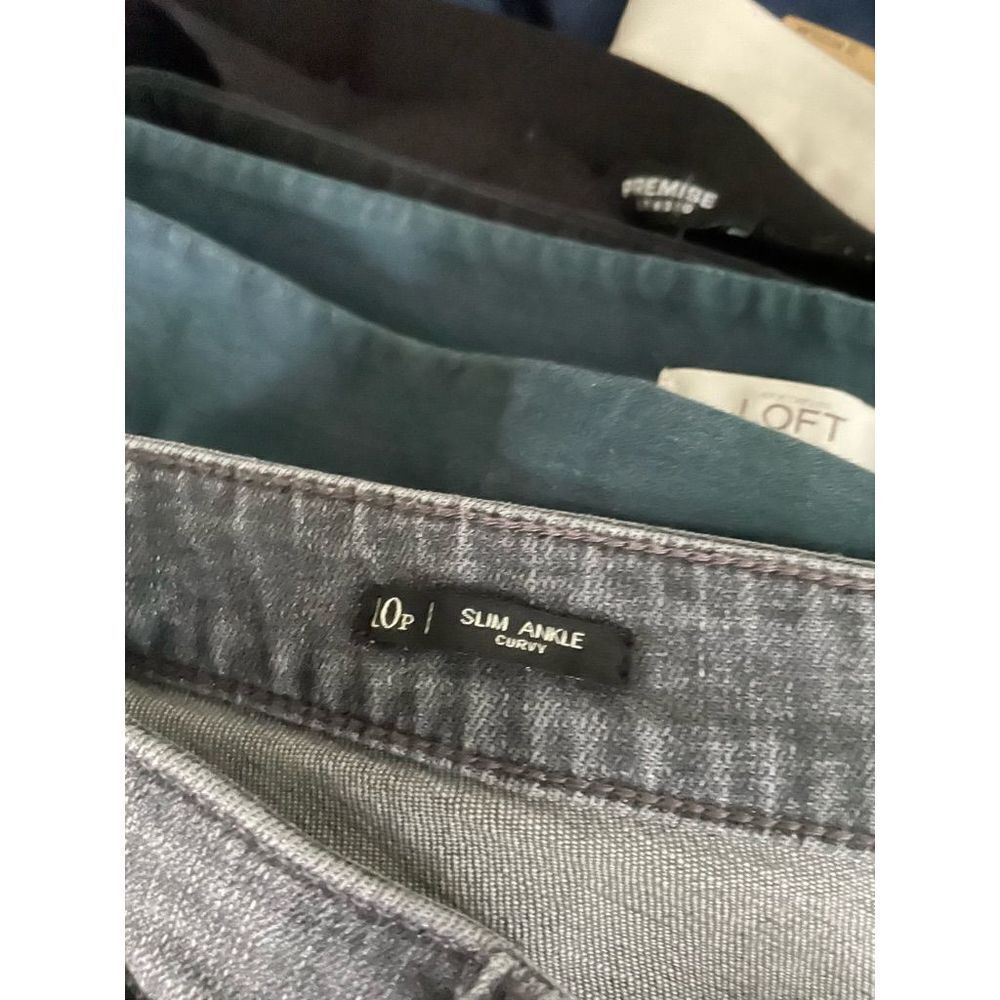 Talbots slim ankle gray jeans 10p - Picture 5 of 5